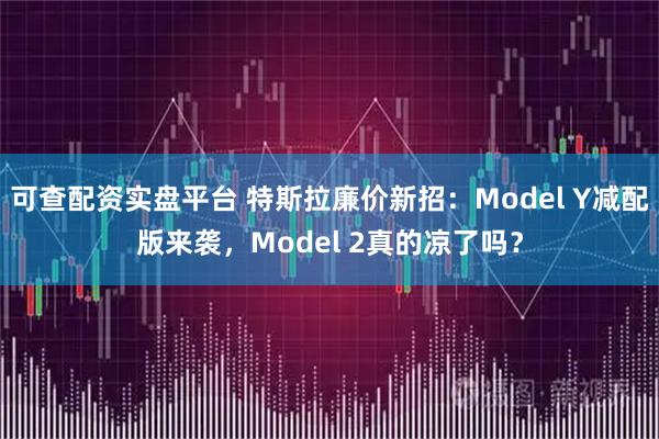 可查配资实盘平台 特斯拉廉价新招：Model Y减配版来袭，Model 2真的凉了吗？
