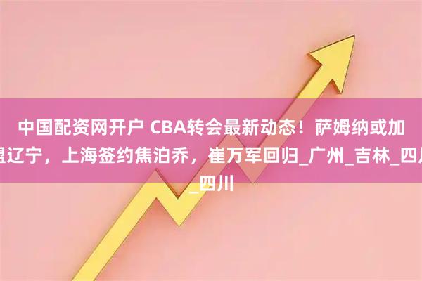 中国配资网开户 CBA转会最新动态！萨姆纳或加盟辽宁，上海签约焦泊乔，崔万军回归_广州_吉林_四川